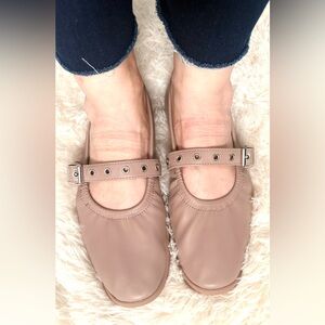 Old Navy Mary Jane Scrunch Ballet Flats